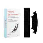 Toothsi Power Whites Teeth Whitening Strips | PAP + Charcoal | Oral Care | Enamel Safe & Effective | Teeth Stain Removal | Anti-Slip Firm Material | Mint Flavour | 14 Treatment (28 Strips)