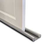 Draft Excluder for Doors 1m Under Door Draught Excluder Cushion Double Seal Noise Reduction Weather Stripping Door Wind Blocker Door Dust Guard Stopper Under Door Seal Strip - Door Sweep Bottom Gap