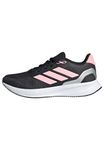 adidas Unisex Kids RUNFALCON 5 Shoes Junior, Core Black/Pink/Silver Metallic, 6 UK