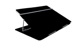 RADISSSON WRITING TABLE TOP ELEVATOR DESK EXTRA HEAVY DUTY BIG SIZE 18*24 INCH 9 M.M BLACK SMOKE COLOUR WITH HEIGHT ADJUSTABLE (MAKE IN INDIA)