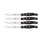 ZWILLING Twin Signature Steak Knife Set of Four, Razor-Sharp, Made in Company-Owned German Factory with Special Formula Steel Perfected for Almost 300 Years, Dishwasher Safe