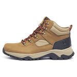 TOG24 Tundra Men's Walking Boot - Tan, Waterproof, Durable, and Stylish Outdoor Footwear - Lightweight, Comfortable, Slip-Resistant, and Versatile. Ideal for Hiking, Trekking, Camping, and Adventure