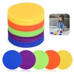 40 Pcs Carpet Spot Markers, 4 Inches Premium Floor Circle Spots Carpet Circles Carpet Floor for Classroom Decoration Elementary School Teacher Supplies (5 Colors)