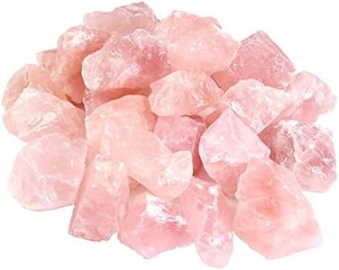 Nvzi Rose Quartz Crystals, Raw Crystals Bulk, Gem Stones Rocks Crystals, Tumbled Stones and Crystals Bulk, Rock Collection, Chakra Stones, Healing Crystals, Raw Crystals, Minerals Rocks Crystals(1LB)