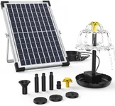 Ankway Solar Fountain Pump Kit Solar Pond Pump for Outdoor for Bird Bath, Pond, Pool, Garden, Fish Tank,Yard