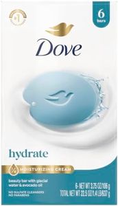 Dove Beauty Bar Soap , Glacial Water & Avocado Oil, I 6 Count 3.75 oz