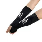 Volleyball Arm Sleeves Passing Forearm Sleeves with Protection Pad and Thumbhole for Youth Protect Arms from Sting 1 Pair (14")