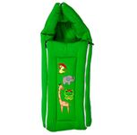 BRIM HUGS & CUDDLES Newborn Baby's Cotton Bedding Set Cum Sleeping Bag, Bed (Green, One Size)