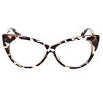 iB-iP Women's Cateye Vintage Plastic Frame Retro Fashion Clear Lens Eyeglasses, Size: One Size, Leopard