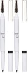 e.l.f. Instant Lift Brow Pencil, Dual-Sided, Precise, Fine Tip, Shapes, Defines, Fills Brows, Contours, Combs, Tames, Deep Brown 0.18g (Pack of 2)