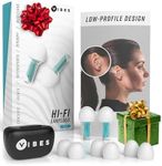 Vibes High Fidelity Ear Plugs - Invisible Earplugs for Music Concerts, Musicians, Motorcycles, Airplanes, Raves, and Work - Noise Reduction and Hearing Protection - Fits All Ears - Teal