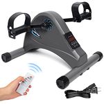 Motorized Under Desk Bike Pedal Exerciser for Seniors Rehab Training, LUBBYGIM Electric Mini Exercise Bike for Arm/Leg Fitness & Physical Therapy, 6 Levels Speed Adjustment