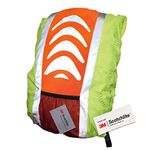 Salzmann 3M Reflective Rucksack Cover High Visibility, Waterproof, Weatherproof Made with 3M Scotchlite, Yellow / Orange, Standard (up to 36L)