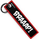 KEYTAILS Keychains, Premium Quality Key Tag for Motorcycle, Car, Scooter, ATV, UTV [BRAAAP!]