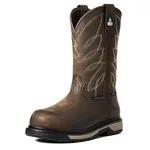 ARIAT Women's Riveter CSA Waterproof Composite Toe Work Boot Western, Dark Brown, 8