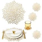 Placemats Set of 12 Gold Placemats 
