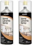 NADAMOO 2K Home Ceramic Coating Spray, 2-Parts Formula with Stronger Adhesion and Enhanced Wear Resistance, Seal & Protect Kitchen & Bath Surfaces, Repels Stains & Grime, Clear, 2 Cans