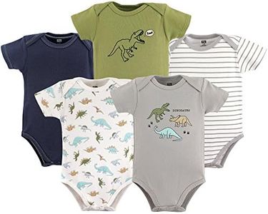 Hudson Baby Unisex Cotton Bodysuits, Dinosaurs, 0-3 Months