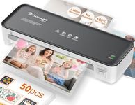 Bonsaii Laminator Machine, 9 Inch Laminator Machine with 50 Laminating Sheets, Laminator with Never Jam Technology for Doc/Posters/Photo, Simple Convenient for Home, Office and School - L418-C Grey