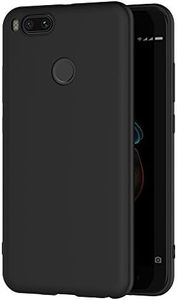 AICEK Xiaomi Mi 5X / Xiaomi Mi A1 Case, Black Silicone Protective Case for Xiaomi Mi 5X Case TPU Bumper Xiaomi Mi 5X Mobile Phone Case (5.5 Inches)