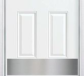 Magnetic Door Kick Plate - Satin Nickel Finish Anodized Aluminum - 6"x30" - Magnetic Mount Kickplate