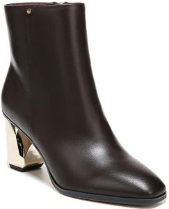 Franco Sarto Women's L-Tiera Booties Ankle Boot, Brown Leather, 8 US