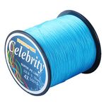 ANGRYFISH 4 Strands Super Strong Braided Fishing Line- Less Expensive -Zero Stretch -Small Diameter-Suitable For Novice Fishermen 300YD-Blue50LB