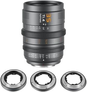 SIRUI VP-1 Vision Prime 1 T1.4 Full Frame Cine Lens, 35mm Manual Focus Cinema Lens with Pre-Installed E Mount, Interchangeable RF/Z/L Mounts (Metal Gray)