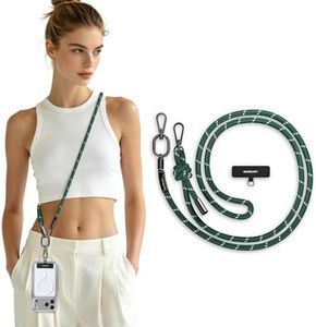 MAGEASY Universal Cell Phone Lanyard - Anti-Theft Thick Rope Crossbody Phone Strap for iPhone 16 Pro Max & Most Smartphones, for Men & Women | 8.3mm Alpine Green