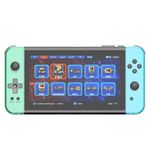 Cawevon Powkiddy X70 HD Retro Handheld Game Console 7 inch Joystick FC Arcade Simulator Two-Player Battle (64G, Green)