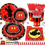 Mickey Mouse Birthday Plates and Na