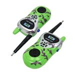 MERISHOPP 2X Green Color Electronic Walkie Talkie, Kids Outdoor Communication Toy, Two Way Radio