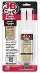 J-B Weld 50133 Plastic Bonder Structural Adhesive Syringe - Dries Tan - 25 ml