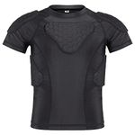 TUOY Youth Boys Padded Compression Shirt protective Top for Football Paintball Baseball Soccer Basketball