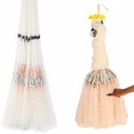 YASHNET Premium Cast Net 13. Feet Height | 35mm Mesh | 5.5 Kg Heavy Weight Nylon 3NO Castnet with Aluminium Coated Lead Sinkers
