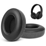 GVOEARS Replacement Ear Pads for Beats Studio 3, Knitted Ear Cushions Cover for Beats by Dre Studio 2 3 Wired & Wireless Headphones with Thicker Foam Soft Leather (Black)