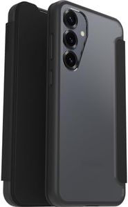 OtterBox React Series Folio Case for Samsung Galaxy S25+, Shockproof, Drop Proof, Protective Folio with Card Holder, Tested to Military Standard, Clear/Black