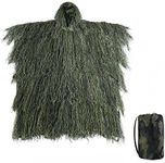 Tencen Ghillie Ponchos 3D Camouflage Hunting Apparel Cloth Outdoor Wildlife Photography Military Sniper Airsoft Paintball Halloween