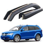 Goodyear Shatterproof in-Channel Window Deflectors for Dodge Journey 2009-2020, Rain Guards, Window Visors for Cars, Vent Deflector, Car Accessories, 4 pcs. - GY007887