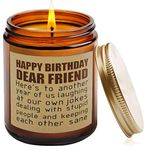 Happy Birthday Gifts for Women,Men-Friendship Gifts for Women Friend，Friendship Birthday Gifts for Bestie,Soul Sister,Work Bestie,Parter Present Candles,Anniversary.