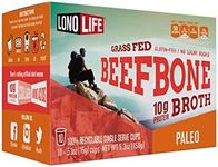 LonoLife Beef Bone Broth Powder Mix | Grass-Fed, 10g Protein | Collagen-Rich, Keto & Paleo Friendly | Natural Ingredients | 10 Single-Serve Cups