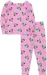 Disney Minnie Mouse Toddler Girls Long Sleeve Pajama Set (4T, Pink)