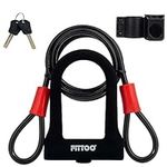 FITTOO Bike U Lock with Cable, Bicy