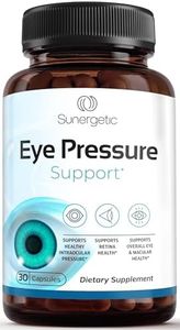 Sunergetic Premium Eye Pressure Support Supplement - Eye Pressure Supplement with Saffron, Lutein, Zeaxanthin, Bilberry & Pine Bark - Supports Ocular Health & Overall Vision - 30 Count