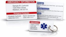 Custom Emergency Contact Wallet Car