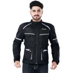 Raida Rover Touring Motorcycle Jacket | Level 2 Armors | Lumbar Support, Rain & Thermal Liner Included | Hydration Pocket (XL, Grey)