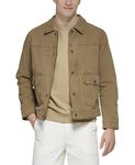 Levi's Men's Lightweight Trucker Shirt Jacket, Worker Brown Cotton Canvas, Medium