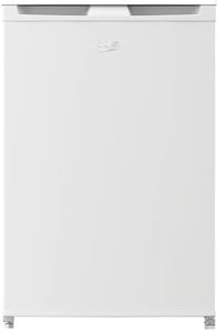 Beko TSE1424N b100 Tischkühlschrank, 128 l Gesamtrauminhalt, wechselbarer Türanschlag, gute Beleuchtung im Gerät, 37 dB, robuste Glasablagen, Weiß