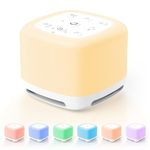 [3 in 1 Newest] OQIMAX 40 Sounds White Noise Machine| 7 Night Light | Wireless Speaker, Easy Sleep Sound Machine for Baby Adults Kids, Timers & Memory Function, for Yoga, Aid Meditation, Sleeping