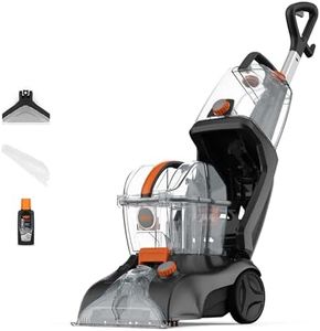 Vax Rapid Power Revive Carpet Cleaner Machine, Rug, Upholstery, Car, Stair Upright Shampooer Washer, Handheld Spot Cleaning Wash Tool, Solution, 1200W, Grey/Orange, CWGRV011